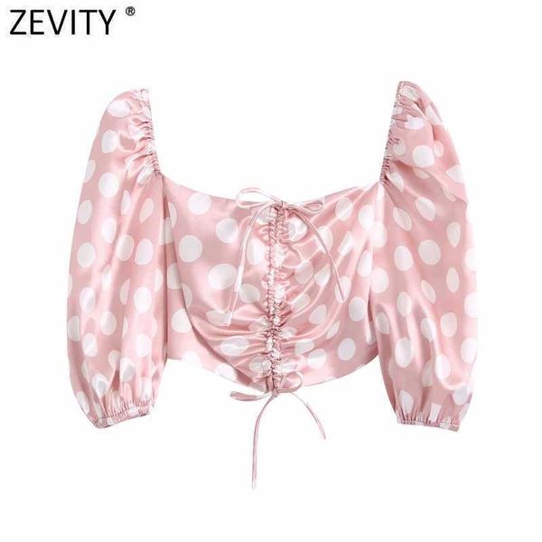 zevity women v neck polka dots satin short smock blouse female drawstring lace up shirts chic crop blusas ls7690 210603, White
zevity women v neck polka dots satin short smock blouse female drawstring lace up shirts chic crop blusas ls7690 210603, White