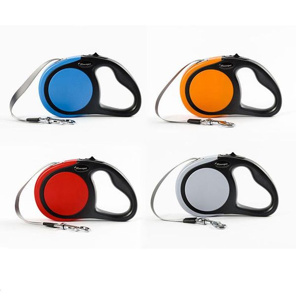 dog collars & leashes pet leash durable retractable big walking outdoor travel training rope automatic extending large