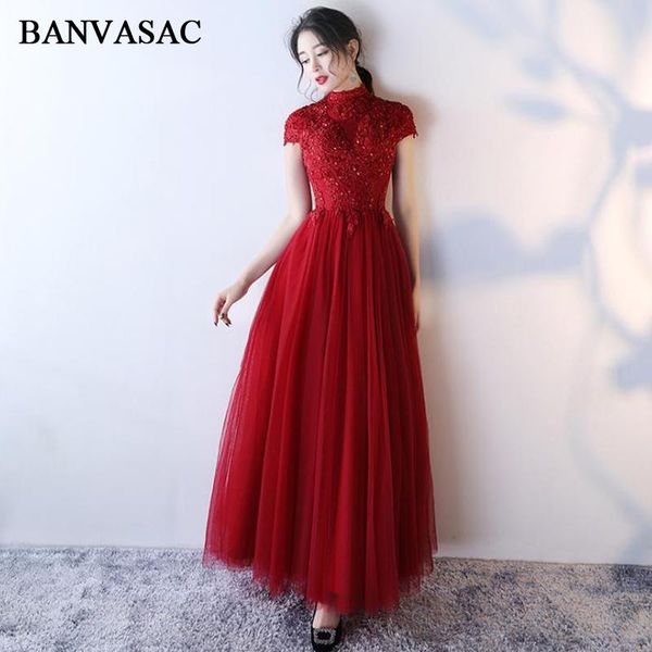 party dresses banvasac 2021 sequined high neck lace appliques long evening vintage a line short sleeve prom gowns, White;black
party dresses banvasac 2021 sequined high neck lace appliques long evening vintage a line short sleeve prom gowns, White;black