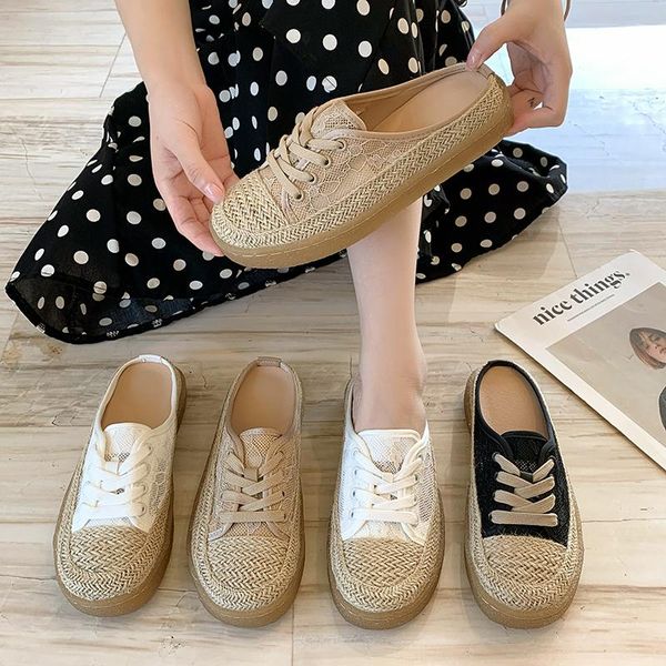 slippers female shoes women summer cover toe slides loafers mules med 2021 flat cross-tied basic fisherman rubber retro cot, Black
slippers female shoes women summer cover toe slides loafers mules med 2021 flat cross-tied basic fisherman rubber retro cot, Black