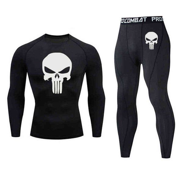 brand men's suit sports compression tights skull mma tactics underwear rashgard male quick drying gym jogging suit men clothing g1209, Gray
brand men's suit sports compression tights skull mma tactics underwear rashgard male quick drying gym jogging suit men clothing g1209, Gray