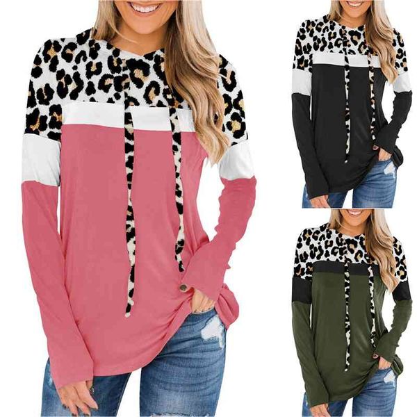 2021 new leisure animal print splicing long sleeve sweater, Black;gray
2021 new leisure animal print splicing long sleeve sweater, Black;gray