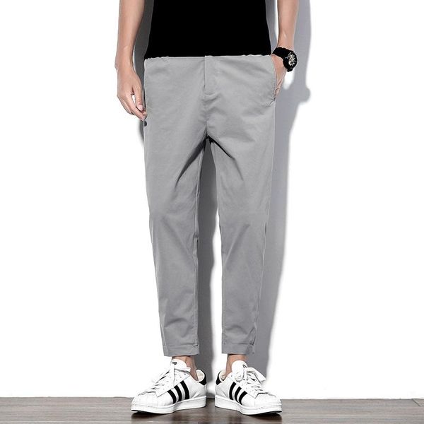 men's pants casual capris summer thin ice silk breathable korean fashion 9 solid color, Black
men's pants casual capris summer thin ice silk breathable korean fashion 9 solid color, Black
