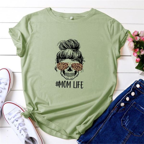 women's t-shirt mom life t shirt women summer plus size leopard skull print aesthetic graphic tees casual short sleeve female mama tshi, White
women's t-shirt mom life t shirt women summer plus size leopard skull print aesthetic graphic tees casual short sleeve female mama tshi, White