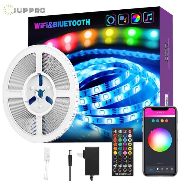 strip light rgb led tape ribbon 5m wifi bluetooth smart for backlight work with alexa & googole assistance strips
strip light rgb led tape ribbon 5m wifi bluetooth smart for backlight work with alexa & googole assistance strips