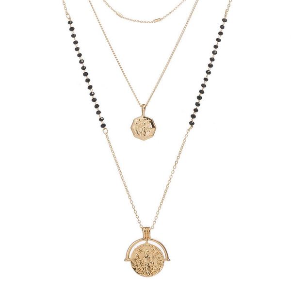 pendant necklaces life of tree gold color multi layered necklace jewelry woman sequins natural stones ladies long 22 styles, Silver
pendant necklaces life of tree gold color multi layered necklace jewelry woman sequins natural stones ladies long 22 styles, Silver