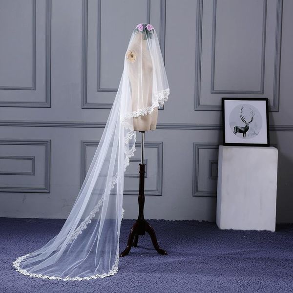 bridal veils 3m one layer edge white ivory cathedral elegant wedding bride accessories, Black
bridal veils 3m one layer edge white ivory cathedral elegant wedding bride accessories, Black