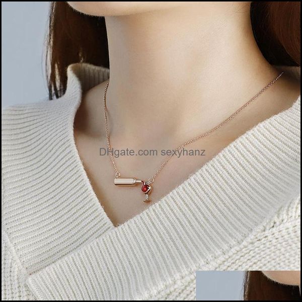 & pendants pendant necklaces love red wine bottle cup necklace female fashion all-match stainless steel jewelry lover gift drop delivery 202, Silver
& pendants pendant necklaces love red wine bottle cup necklace female fashion all-match stainless steel jewelry lover gift drop delivery 202, Silver