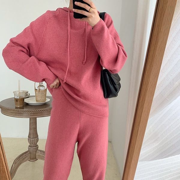 hooded pants set 8591 korean version new fashion sports net red trend wool sweater pants two-piece set, White
hooded pants set 8591 korean version new fashion sports net red trend wool sweater pants two-piece set, White