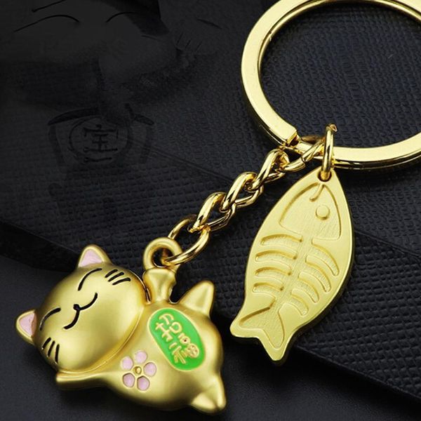 keychains women kitten lucky cat key chain holder mens car portachiavi chaveiro bag charm 3d with fish keychain cute ring, Silver
keychains women kitten lucky cat key chain holder mens car portachiavi chaveiro bag charm 3d with fish keychain cute ring, Silver
