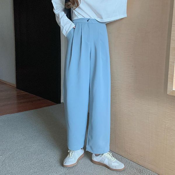 south korean fashion pants for autumn is all about high-waisted slim blazer in pure color wide-leg women's & capris, Black;white
south korean fashion pants for autumn is all about high-waisted slim blazer in pure color wide-leg women's & capris, Black;white