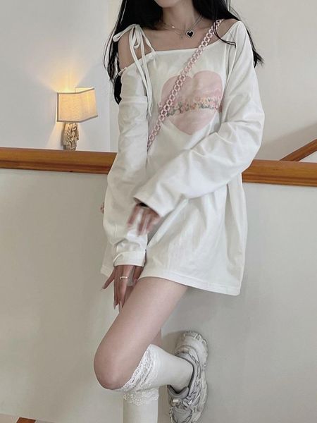 women's blouses & shirts korean fashion kawaii sweet blouse women casual japanese harajuku cute female designer long sleeve autumn wint, White
women's blouses & shirts korean fashion kawaii sweet blouse women casual japanese harajuku cute female designer long sleeve autumn wint, White