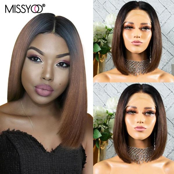 lace wigs #1b4 ombre brown color 4x4 closure brazilian human hair remy wig straight 13x4 front for black women bob, Black;brown
lace wigs #1b4 ombre brown color 4x4 closure brazilian human hair remy wig straight 13x4 front for black women bob, Black;brown