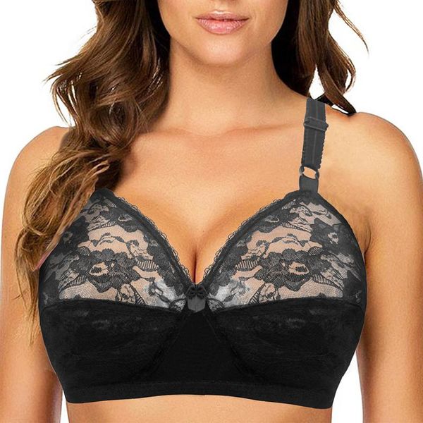 bras womens floral lace perspective wire bra lingerie plus size bralette minimizer bh 80 85 90 95 100 105 110 b c d ef, Red;black
bras womens floral lace perspective wire bra lingerie plus size bralette minimizer bh 80 85 90 95 100 105 110 b c d ef, Red;black