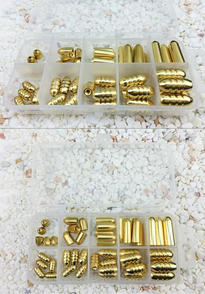50pcs/set brass copper weights fishing sinkers 1.8g/3.5g/5g/7g/10g in plastic accessories tackle box
50pcs/set brass copper weights fishing sinkers 1.8g/3.5g/5g/7g/10g in plastic accessories tackle box