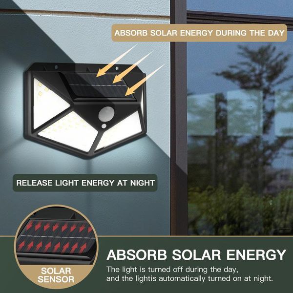 solar lamps 100 led light outdoor lamp pir motion sensor wall waterproof powered sunlight for garden decoration
solar lamps 100 led light outdoor lamp pir motion sensor wall waterproof powered sunlight for garden decoration
