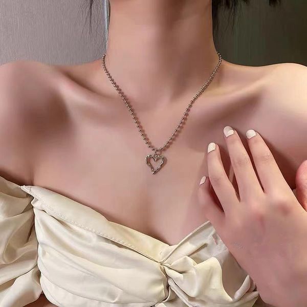 chains heart necklace women simple necklaces woman beads chain hollow pendant girl party fashion jewelry korean trendy metal collares, Silver
chains heart necklace women simple necklaces woman beads chain hollow pendant girl party fashion jewelry korean trendy metal collares, Silver