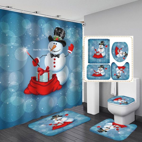 christmas snow man dacron waterproof shower curtain 4 piece set flannel home decorative slip bath mat toilet curtains
christmas snow man dacron waterproof shower curtain 4 piece set flannel home decorative slip bath mat toilet curtains