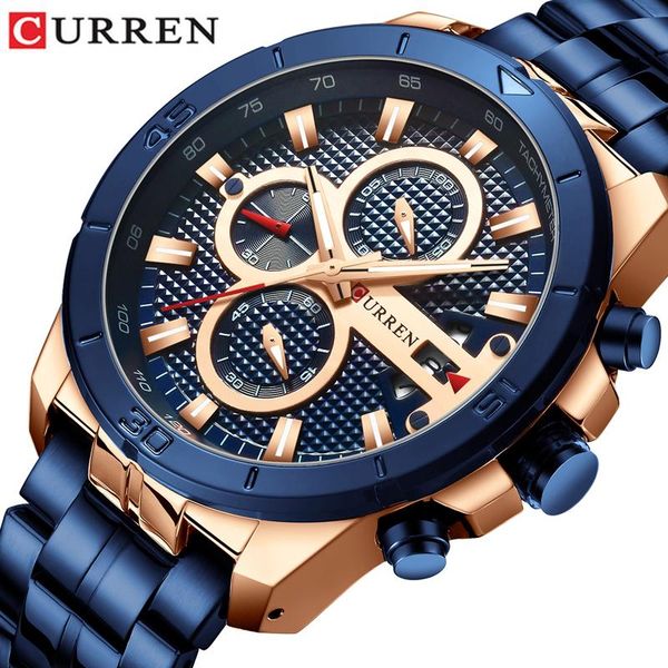 wristwatches stainless steel business quartz men watch luxury chronograph watches curren relogio masculinozegarek meski, Slivery;brown
wristwatches stainless steel business quartz men watch luxury chronograph watches curren relogio masculinozegarek meski, Slivery;brown