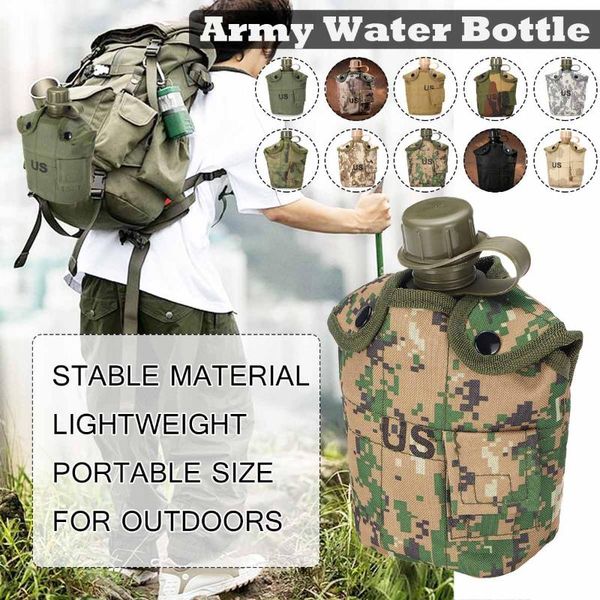 outdoor military camping army water bottle with pouch tactical gear for hiking survival climbing accessories bags
outdoor military camping army water bottle with pouch tactical gear for hiking survival climbing accessories bags