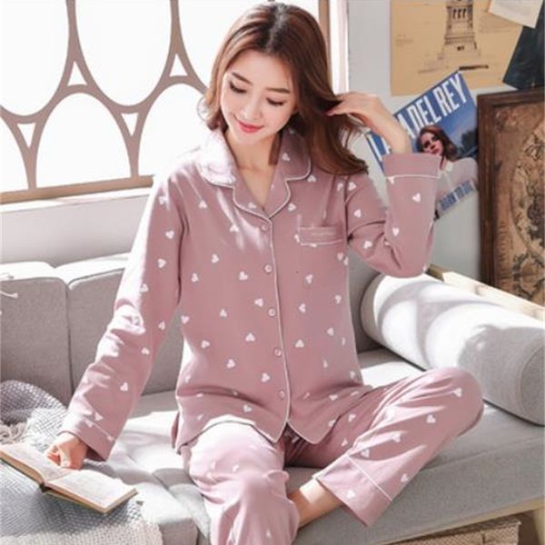 women's sleepwear embroidered cotton pijamas women autumn winter pajamas set long sleeve trousers women's home clothes loose pyjam, Black;red
women's sleepwear embroidered cotton pijamas women autumn winter pajamas set long sleeve trousers women's home clothes loose pyjam, Black;red