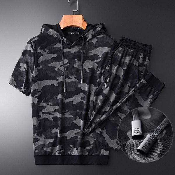 men's t-shirts light and smooth fabric camouflage short sleeve t-shirt set 2021 summer slim hoodie two piece, White;black
men's t-shirts light and smooth fabric camouflage short sleeve t-shirt set 2021 summer slim hoodie two piece, White;black