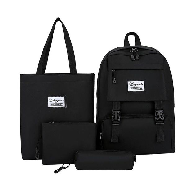 school bags 4-piece set casual backpack for teenager girl nylon women children student shoulder mochilas
school bags 4-piece set casual backpack for teenager girl nylon women children student shoulder mochilas