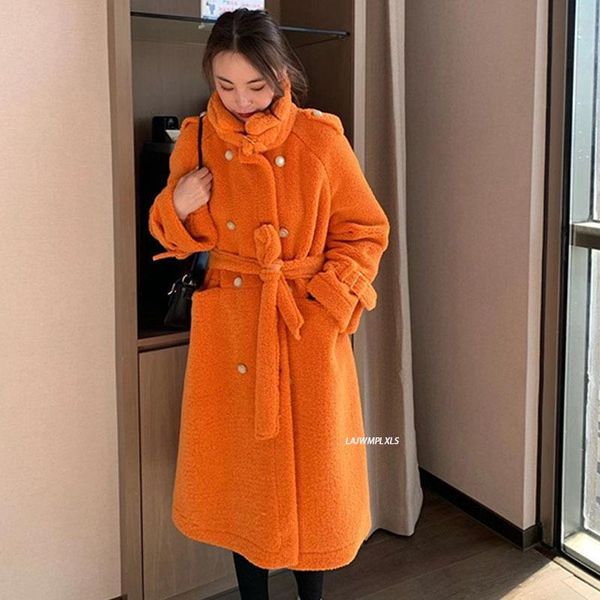 women's fur & faux 2021 coat plus size winter women teddy fluffy fashion 50% real sheep long woolen jacket, Black
women's fur & faux 2021 coat plus size winter women teddy fluffy fashion 50% real sheep long woolen jacket, Black