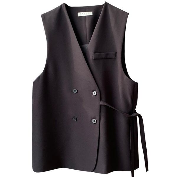 women's jackets korean suit vest short 2021 autumn loose v-neck fashion jacket clothingx089, Black;brown
women's jackets korean suit vest short 2021 autumn loose v-neck fashion jacket clothingx089, Black;brown