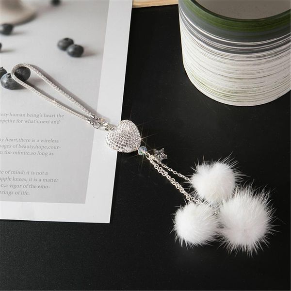 car decoration pendant mink hair crystal diamond ball peach heart hanging charms rearview mirror ornament accessories interior decorations
car decoration pendant mink hair crystal diamond ball peach heart hanging charms rearview mirror ornament accessories interior decorations