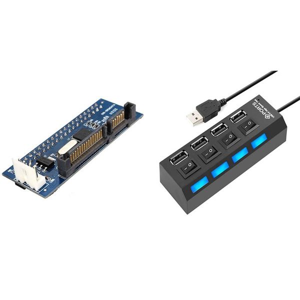hubs converter 40-pin ide female sata to 22-pin male adapter pata card & 4 ports usb hub splitter 2.0 led
hubs converter 40-pin ide female sata to 22-pin male adapter pata card & 4 ports usb hub splitter 2.0 led