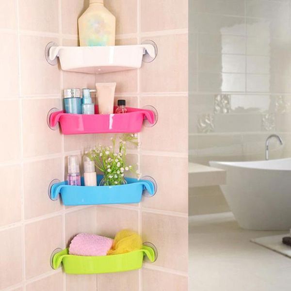 bathroom storage & organization strong suction cup rack plastic corner shelf shower home decoration kitchen organizer
bathroom storage & organization strong suction cup rack plastic corner shelf shower home decoration kitchen organizer