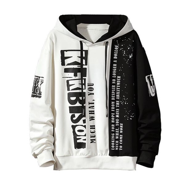 men's vests autumn sweatshirt casual hip hop streetwear loose hoodies new men fashion personality letter printed hoodie patchwork, Black;white
men's vests autumn sweatshirt casual hip hop streetwear loose hoodies new men fashion personality letter printed hoodie patchwork, Black;white