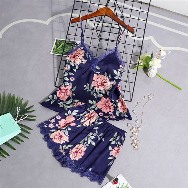 sleepwear 2 piece women pajamas stain lace sleepwear floral strap pyjama sling summer silk pajama woman shorts homewear fbg2 z8ix, Black;red
sleepwear 2 piece women pajamas stain lace sleepwear floral strap pyjama sling summer silk pajama woman shorts homewear fbg2 z8ix, Black;red