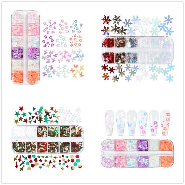 nail art decorations fashion holographic laser decoration 12 grids 3d diy christmas series butterfly glitter sequins plum, Silver;gold
nail art decorations fashion holographic laser decoration 12 grids 3d diy christmas series butterfly glitter sequins plum, Silver;gold