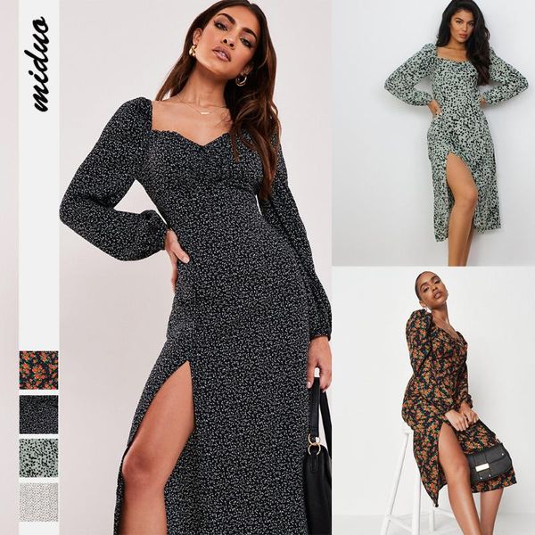 casual dresses women floral printed vintage midi dress 2021 spring autumn fashion square neck long sleeve high split party, Black;gray
casual dresses women floral printed vintage midi dress 2021 spring autumn fashion square neck long sleeve high split party, Black;gray