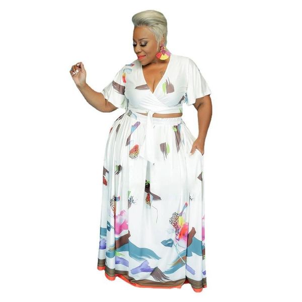 plus size tracksuits women clothing 2021 2 piece skirt and matching set lace up high waist v-neck printing large two-piece suit, Black
plus size tracksuits women clothing 2021 2 piece skirt and matching set lace up high waist v-neck printing large two-piece suit, Black