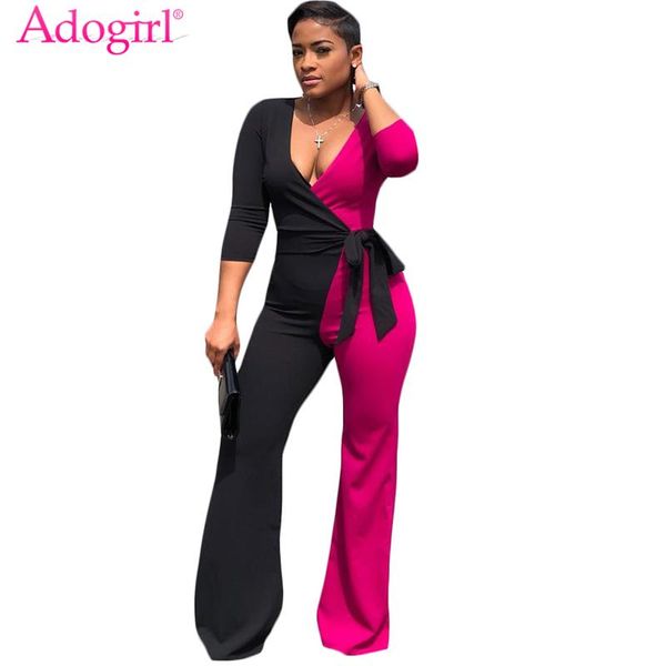 women's jumpsuits & rompers adogirl color patchwork women loose jumpsuit wrap v neck bow tie long sleeve romper wide leg pants trendy c, Black;white
women's jumpsuits & rompers adogirl color patchwork women loose jumpsuit wrap v neck bow tie long sleeve romper wide leg pants trendy c, Black;white