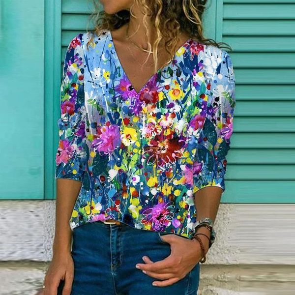 women's t-shirt 2021 summer v-neck loose short sleeve boho style shirt fashion plus size printed, White
women's t-shirt 2021 summer v-neck loose short sleeve boho style shirt fashion plus size printed, White