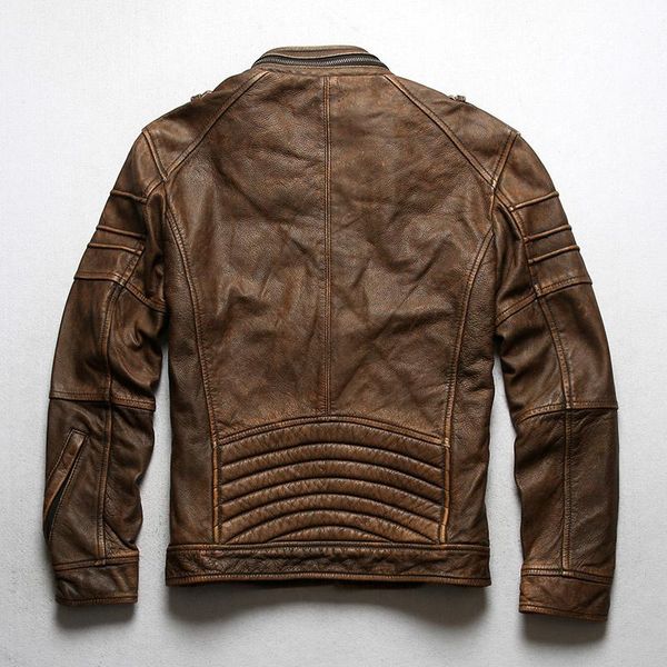men's leather & faux 2021 vintage brown safari style genuine jacket men large size 5xl stand collar real natural cowhide slim fit sprin, Black
men's leather & faux 2021 vintage brown safari style genuine jacket men large size 5xl stand collar real natural cowhide slim fit sprin, Black