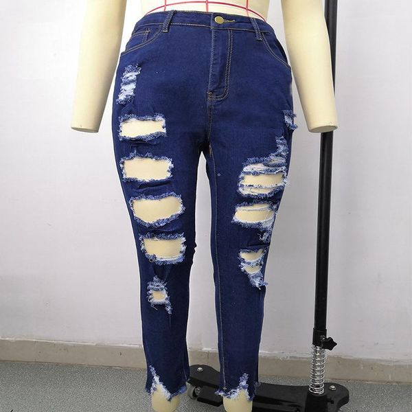 women stretch skinny ripped hole washed denim plus size jeans summer female slim high waist pencil pants streetwear women's, Blue
women stretch skinny ripped hole washed denim plus size jeans summer female slim high waist pencil pants streetwear women's, Blue