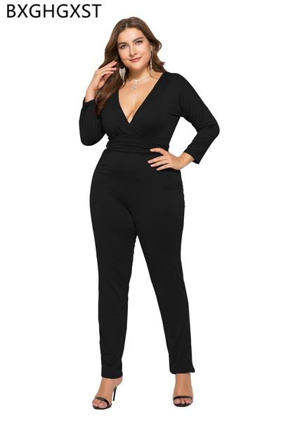 women's jumpsuits & rompers long sleeve bodysuit fashion 2021 deep v neck black plus size bodysuits women clothes 4xl ropa mujer, Black;white
women's jumpsuits & rompers long sleeve bodysuit fashion 2021 deep v neck black plus size bodysuits women clothes 4xl ropa mujer, Black;white