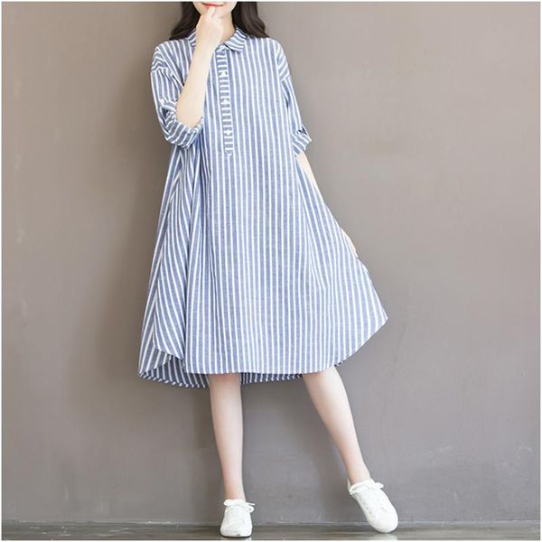 maternity dresses dress spring 2021 fashion loose cotton and linen striped pregnancy long-sleeved mid-length shirt skirt, White
maternity dresses dress spring 2021 fashion loose cotton and linen striped pregnancy long-sleeved mid-length shirt skirt, White