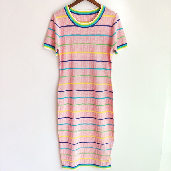 59% off factory outlet store summer contrast stripe jacquard round neck short sleeve knitted dress, Black;white
59% off factory outlet store summer contrast stripe jacquard round neck short sleeve knitted dress, Black;white