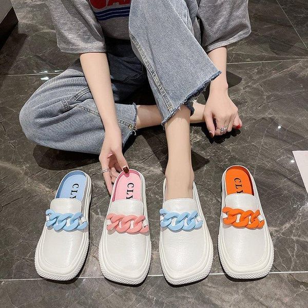 slippers baotou female 2021 spring and summer korean style flat mango head casual half big toe shoes, Black
slippers baotou female 2021 spring and summer korean style flat mango head casual half big toe shoes, Black