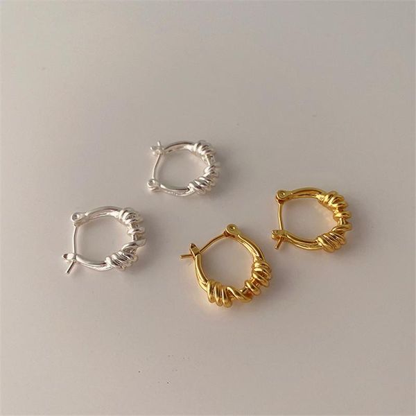 hoop & huggie 2021 korea vintage trendy irregular knotted winding golden metal earrings for woman simple aesthetic jewelry party gifts, Golden;silver
hoop & huggie 2021 korea vintage trendy irregular knotted winding golden metal earrings for woman simple aesthetic jewelry party gifts, Golden;silver