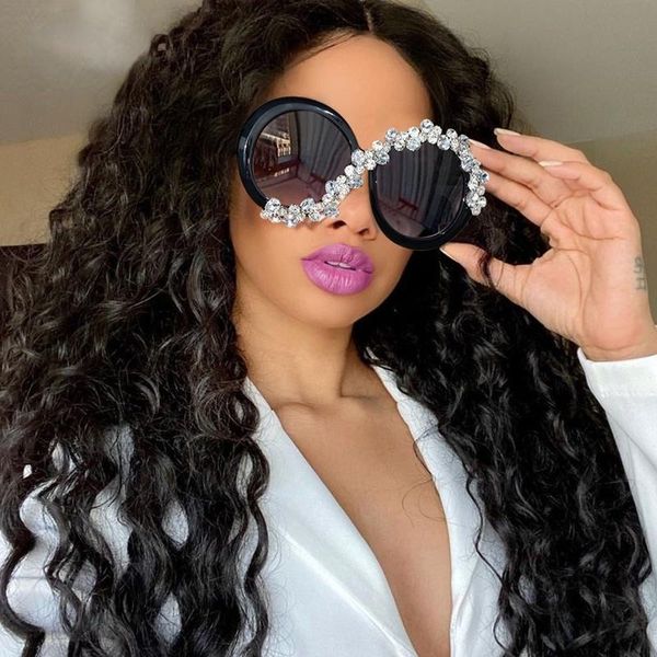 sunglasses oversized round women diamond rhinestone men designer glasses eyeglasses eyewear vintage, White;black
sunglasses oversized round women diamond rhinestone men designer glasses eyeglasses eyewear vintage, White;black