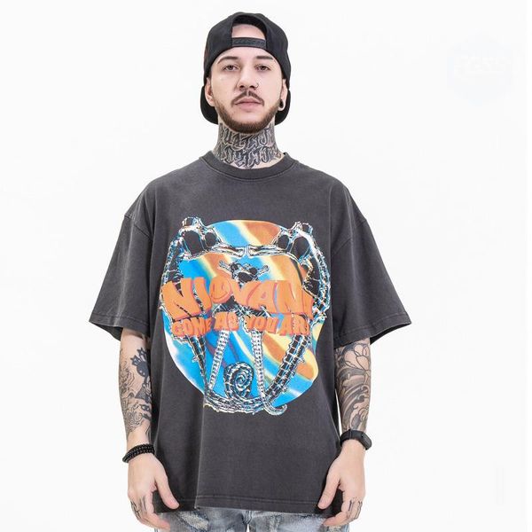men's t-shirts mens summer casual printing acid wash t shirt man oversize vintage, White;black
men's t-shirts mens summer casual printing acid wash t shirt man oversize vintage, White;black
