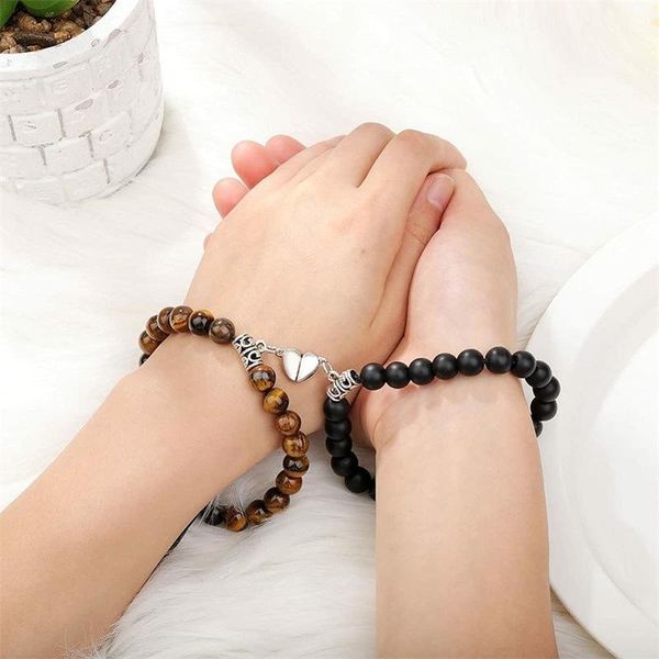 beaded, strands braided heart magnet buckle chakras stone lover charm bracelet women men black white beads energy buddha couple jewelry
beaded, strands braided heart magnet buckle chakras stone lover charm bracelet women men black white beads energy buddha couple jewelry
