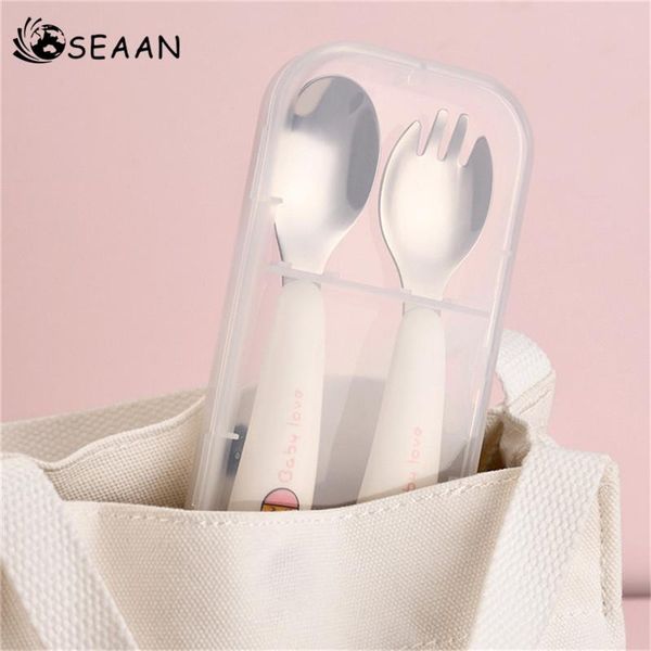forks seaan 2pcs tableware kids spoon stainless steel baby feed of rice children practice training spork kid
forks seaan 2pcs tableware kids spoon stainless steel baby feed of rice children practice training spork kid
